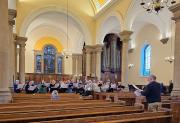 Borders Chamber Choir rehearsing in Melrose Parish Church